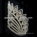 High Quality crystal cancer ribbon sign tiara crown cancer crown with crystal